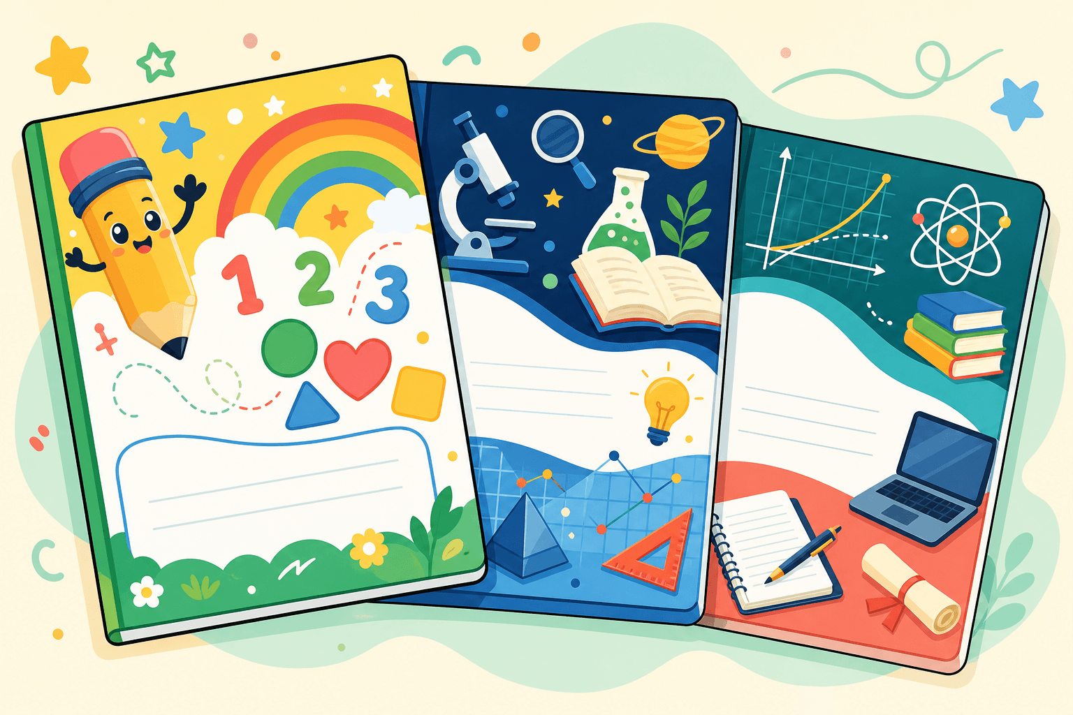 Printable PencilGo workbooks for elementary math and reading practice